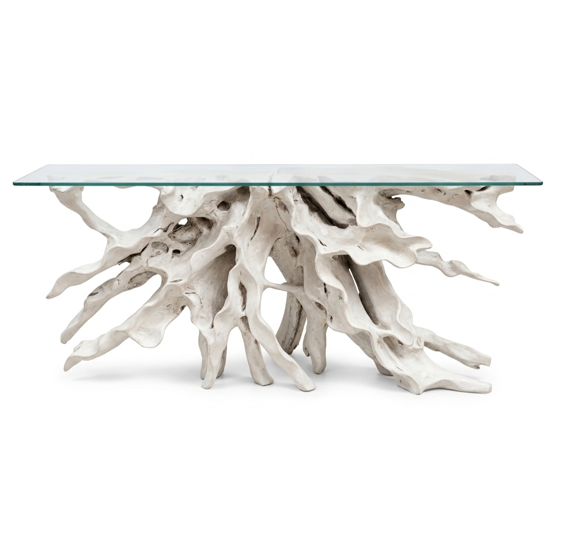 Carved Teak Root Console II