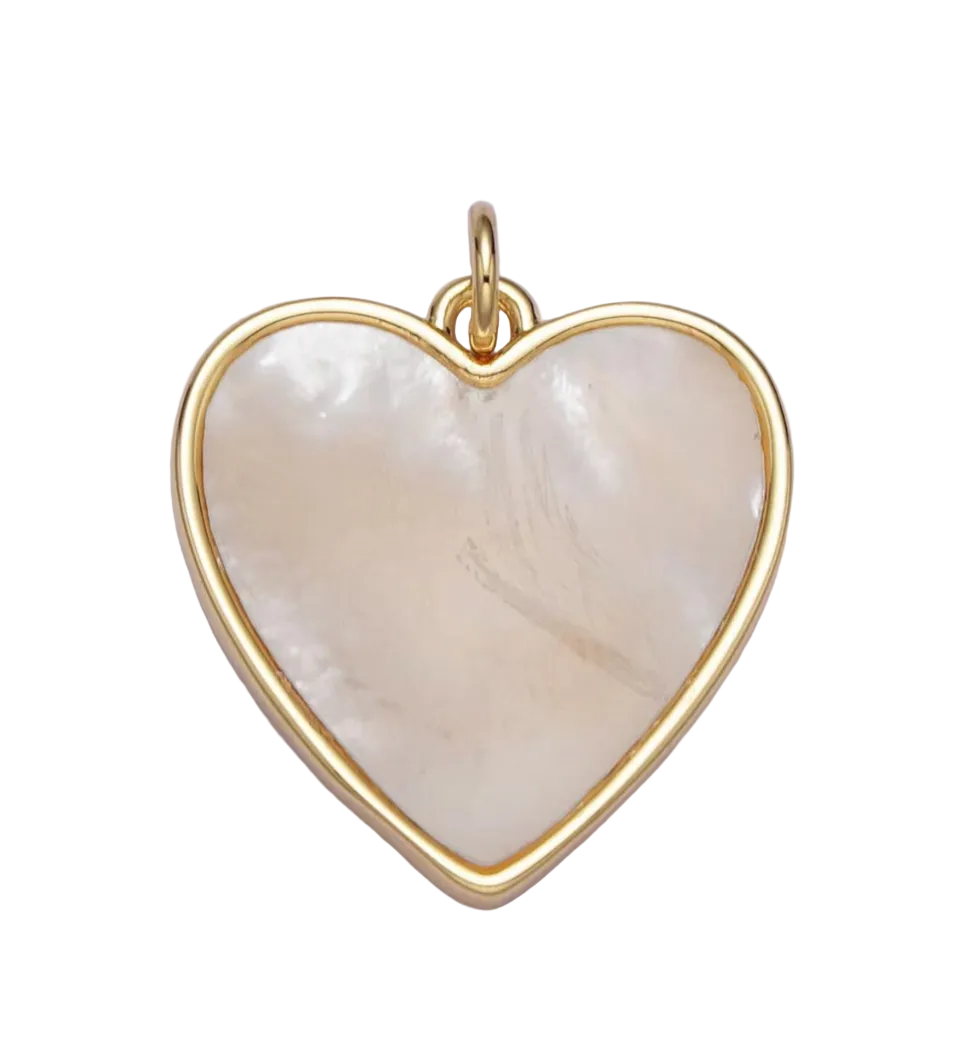 Mother of Pearl 24K Gold Filled Charms