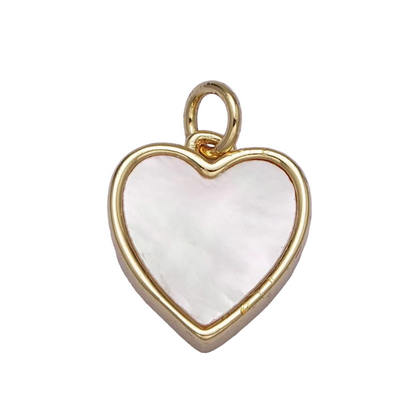 Mother of Pearl 24K Gold Filled Charms
