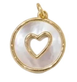 Mother of Pearl 24K Gold Filled Charms