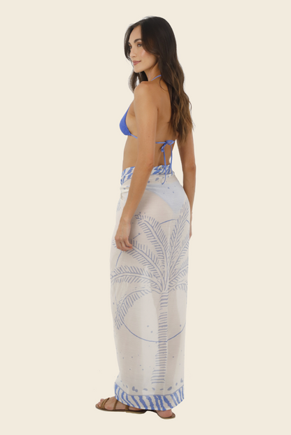 Zebra Line Blue Pareo