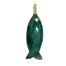 Mini Gemstone Fish Charms