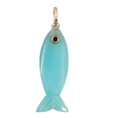 Mini Gemstone Fish Charms