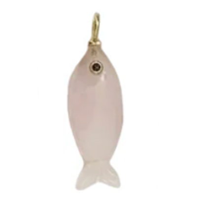 Mini Gemstone Fish Charms