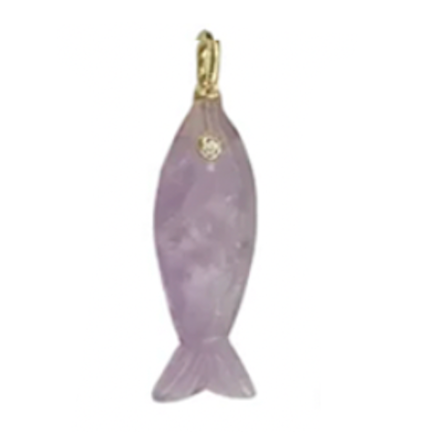 Mini Gemstone Fish Charms