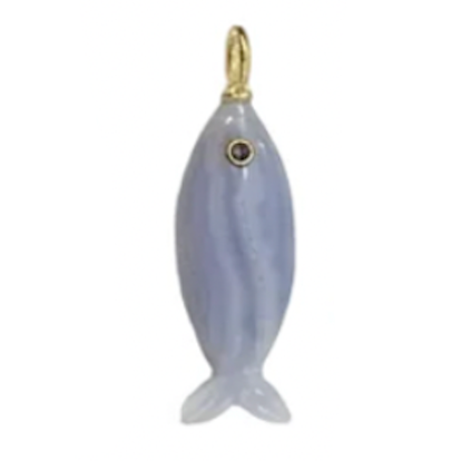 Mini Gemstone Fish Charms