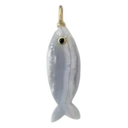 Mini Gemstone Fish Charms