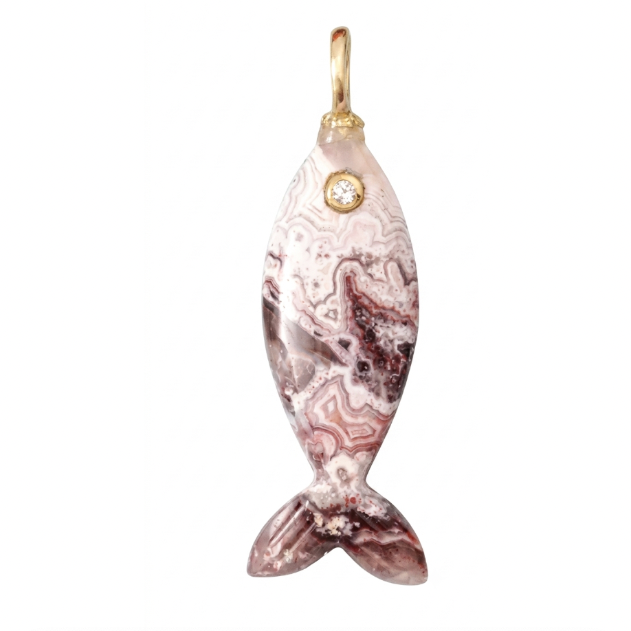 Mini Gemstone Fish Charms