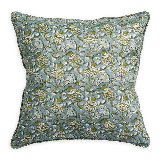 Pomegranate Celadon Pillow 20x20