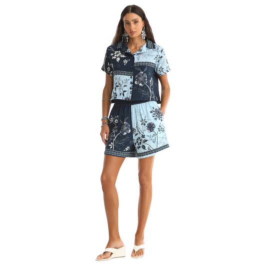 Vittoria Blouse & Watts Short Set by Agua Bendita