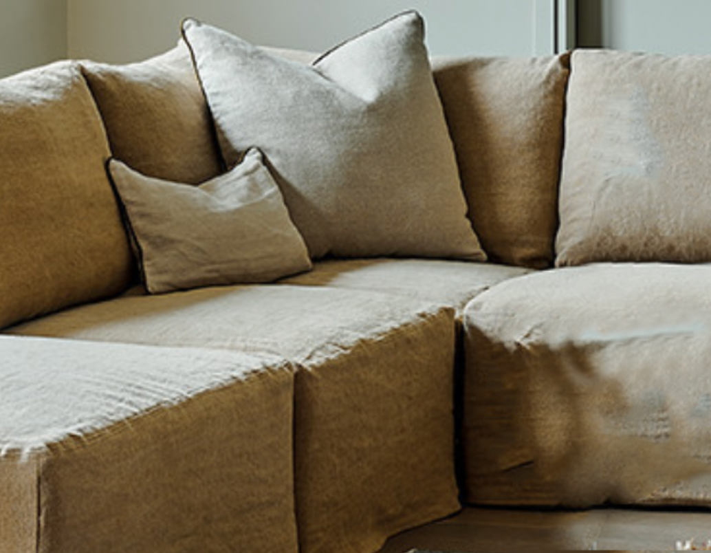 French Linen Sectional