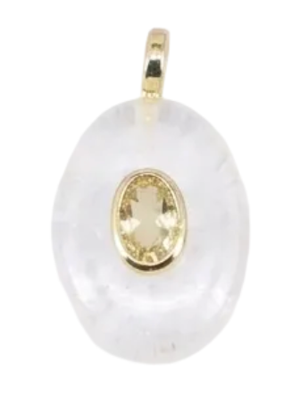 Oval Gemstone Charms