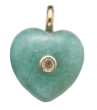 Gemstone Heart Charms