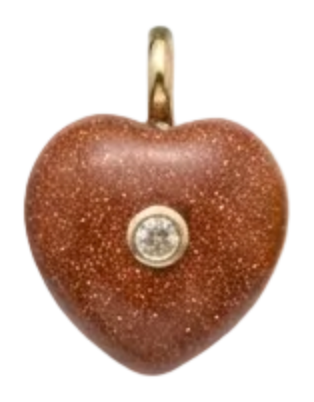 Gemstone Heart Charms