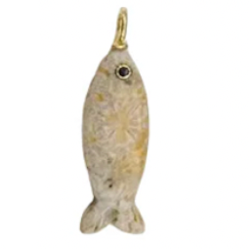 Mini Gemstone Fish Charms