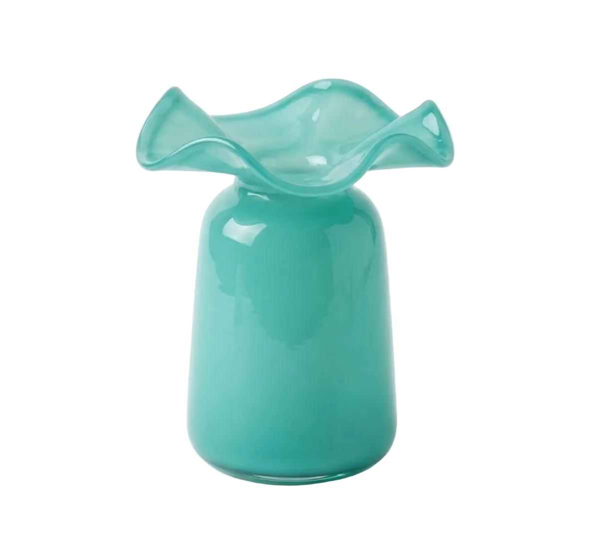 Glass Ruffle Vase Collection