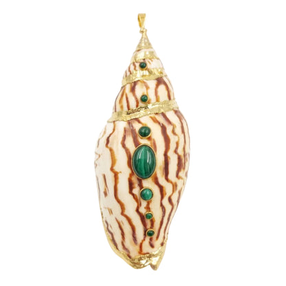 Shell Inlay & Gold Pendants
