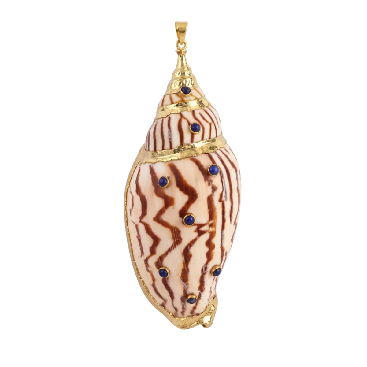 Shell Inlay & Gold Pendants