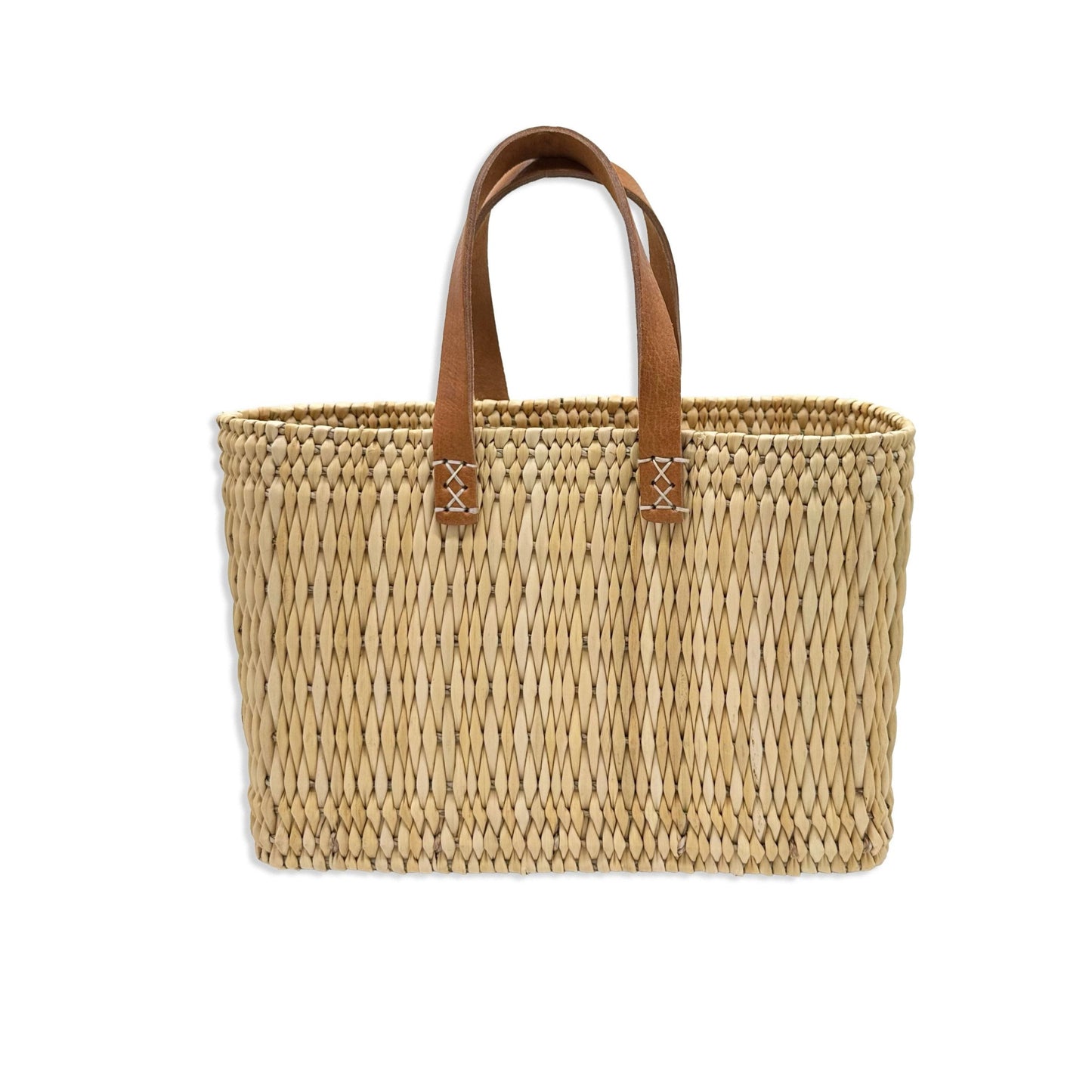 Small Straw Basket Tote