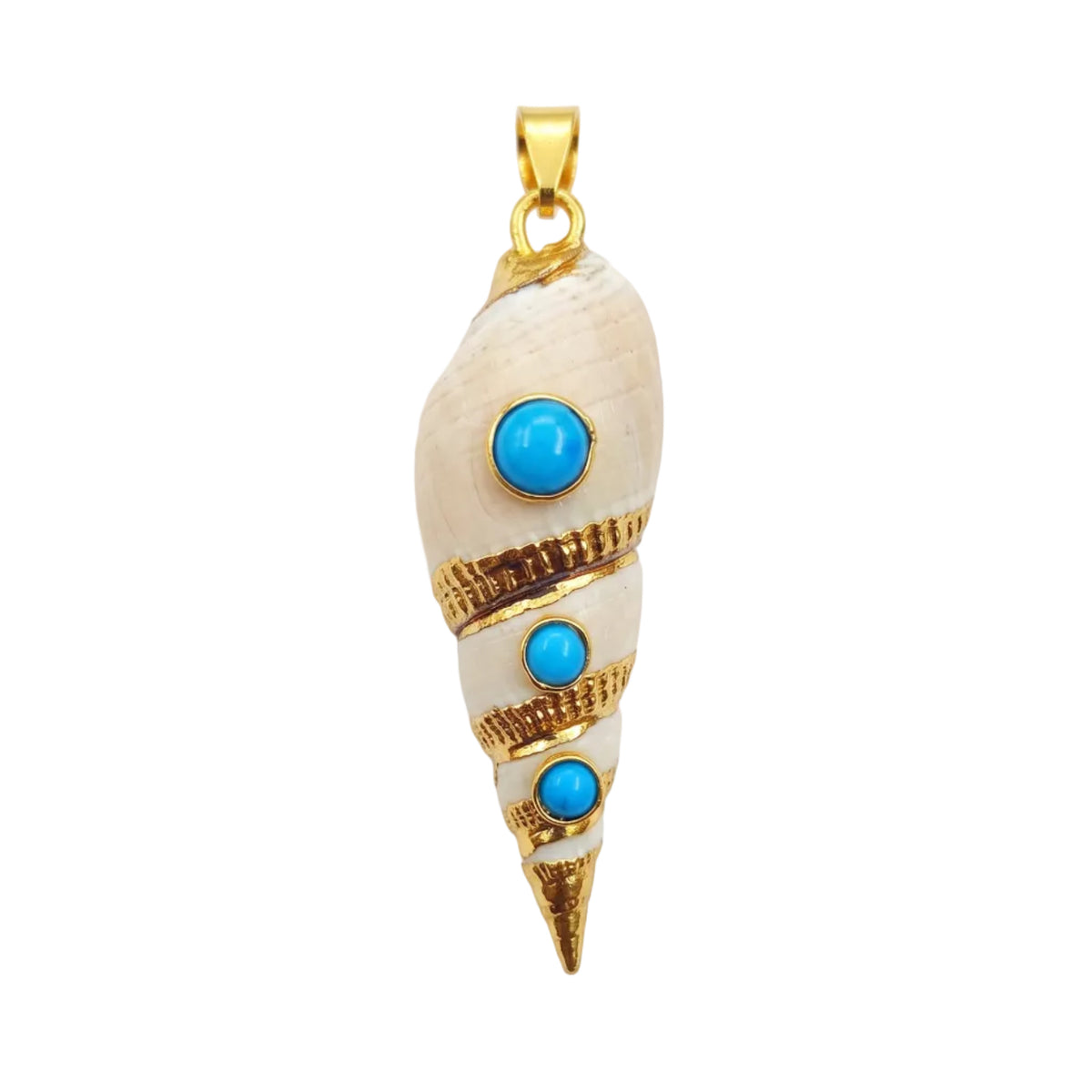 Auger Shell Inlay Pendants