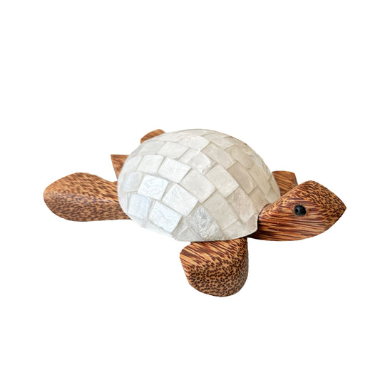 Mother of Pearl & Coconut Turtle