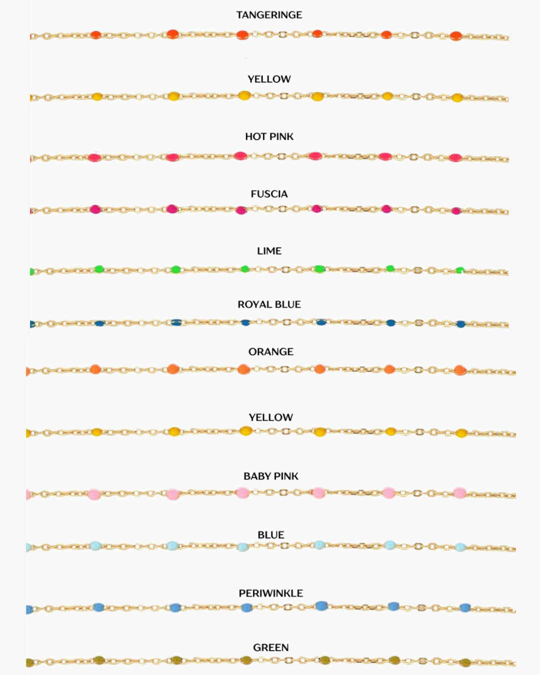 Enamel Necklace Collection