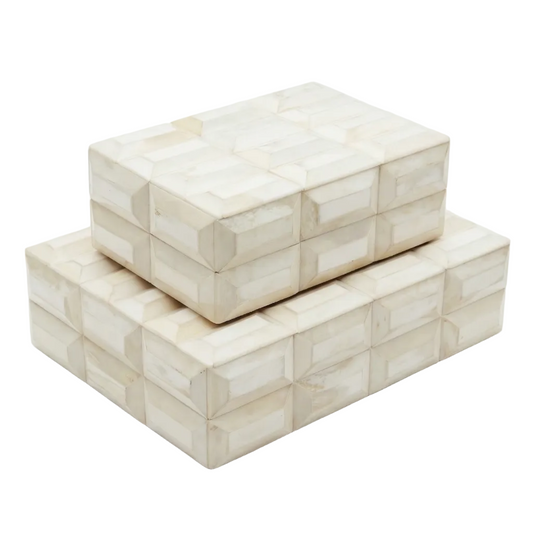 White Deco Bone Boxes