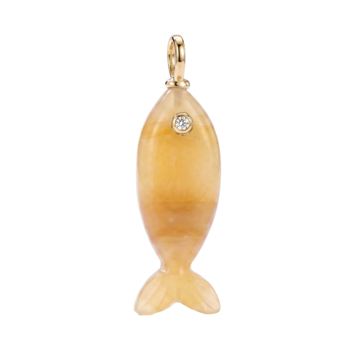 Mini Gemstone Fish Charms