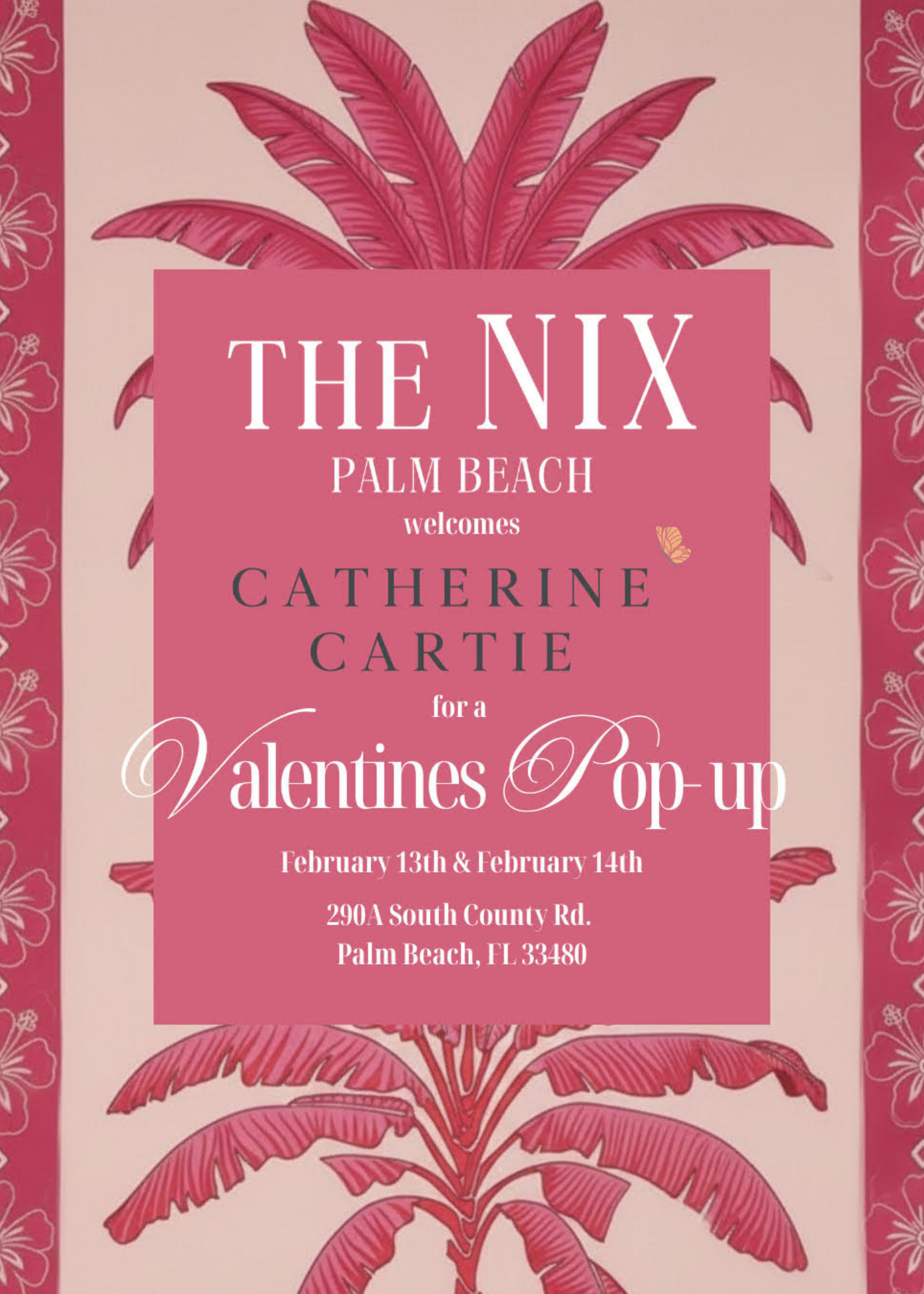 POP-UP Catherine Cartie February 13 & 14