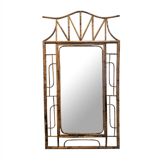 Vintage Bamboo Mirror