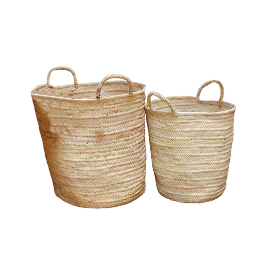 Palm Leaf Storage Baskets- Round