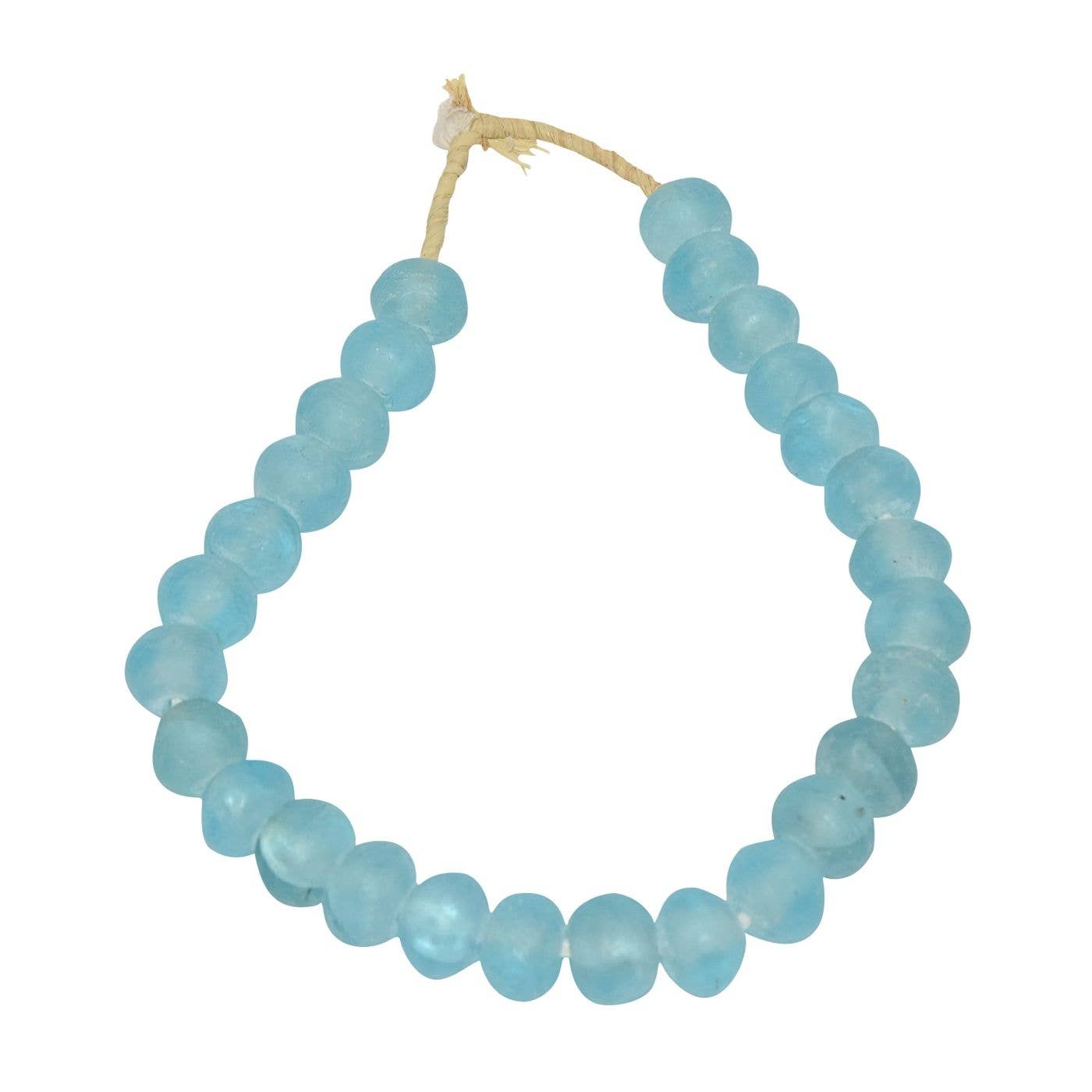 Vintage Sea Glass Bead- Aqua Blue