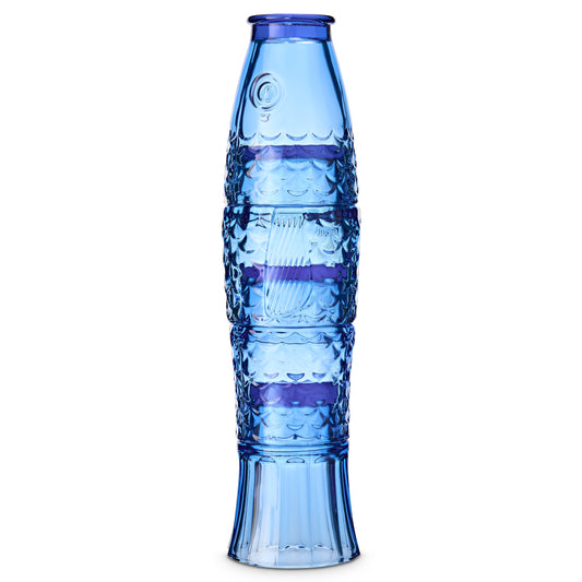 Fish Stacking Drinking Glass S/4- Blue
