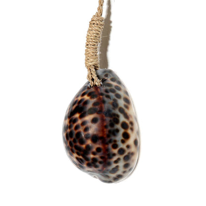 Tiger Cowrie Shell Tie Back