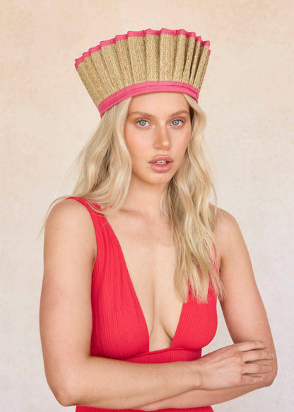 Island Capri Hat- Flamingo Maxi