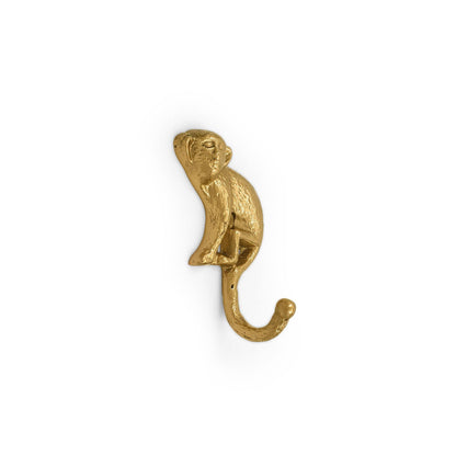 Brass Hook- Monkey