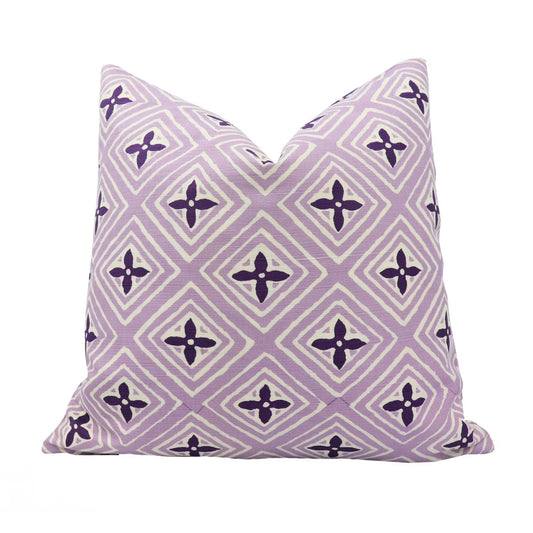 Quadrille Fiorentina Lavendar Pillow 20x20