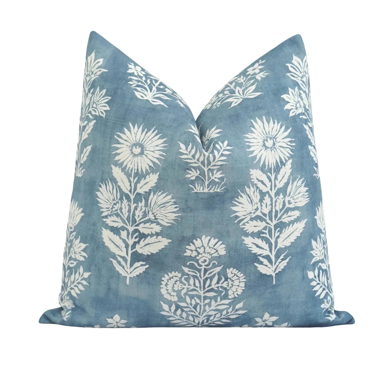 Blue Sunflower Pillow