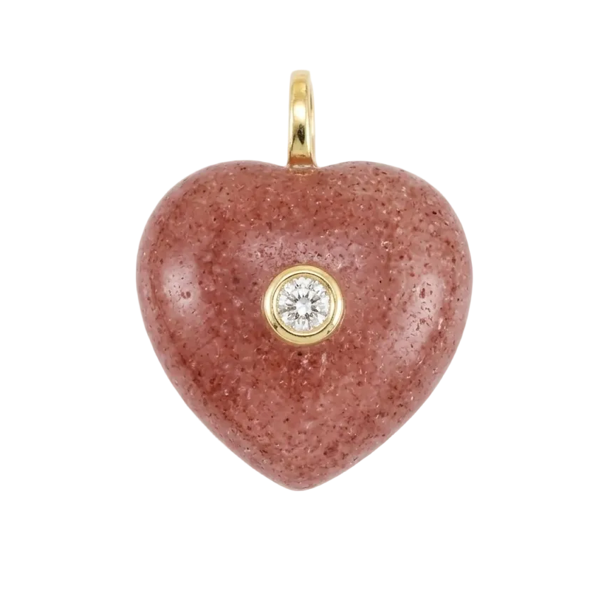 Gemstone Heart Charms