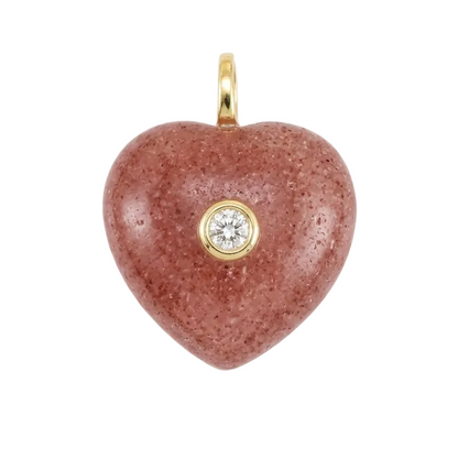 Gemstone Heart Charms